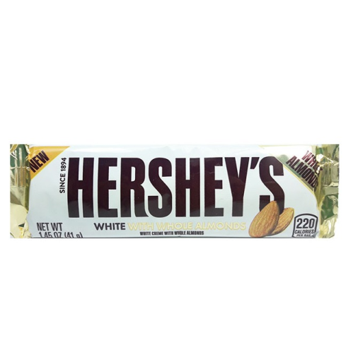 Hershey's White Chocolate With Whole Almonds 41g