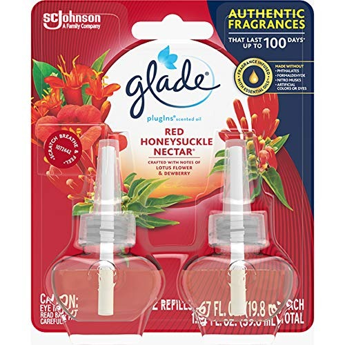 Glade Red Honeysuckle Nectar Plug Ins Refill - 2 Count