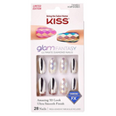 KISS GLAM FANTASY NAILS 28- SILVER STILETTO KGFD05X
