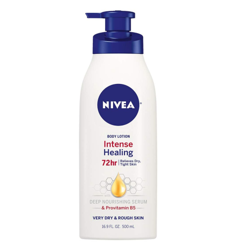 NIVEA Intense Healing Body Lotion - 72 Hour Moisture for Dry to Very Dry Skin - 16.9 Fl Oz