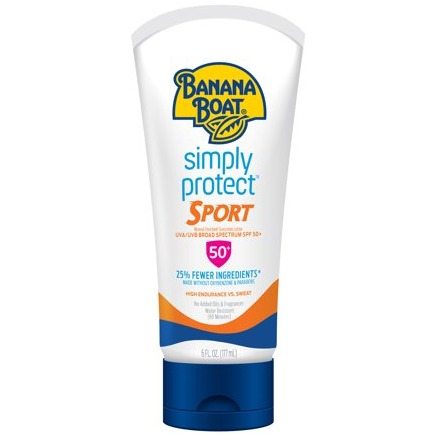 Banana Boat Simply Protect Sport Sunscreen Lotion SPF 50+, 6 oz