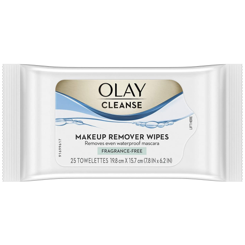 Olay Cleanse Makeup Remover Wipes, Fragrance Free, 25 count