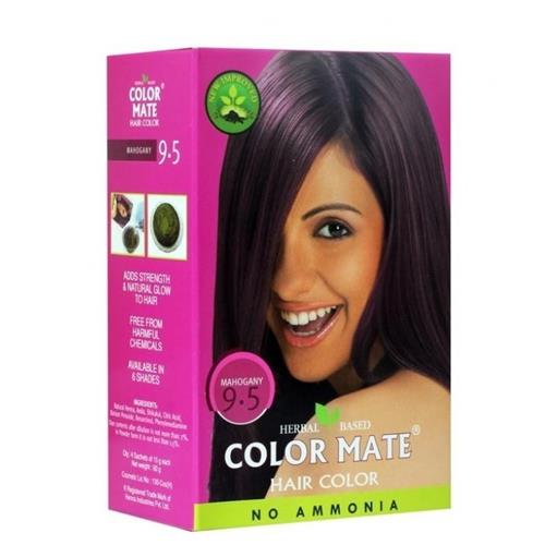 Color Mate Herbal Based Hair Color - Mahogany 75g