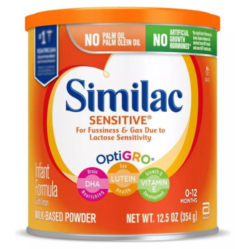 Similac Sensitive for Fussiness & Gas, Infant Formula, Powder, 12.6 oz