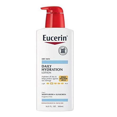 Eucerin Daily Hydration Lotion, Body Lotion for Sensitive Skin, 16.9 Fl. Oz.