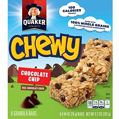 Quaker Chewy Chocolate Chip - 8 Bars