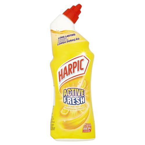 Harpic Active Fresh Toilet Bowl Cleaner, Citrus Zest 750ml