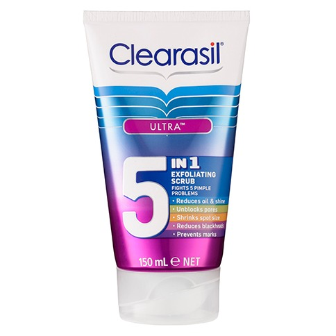 Clearasil Ultra 5 in 1 Exfoliating Scrub - 150ml
