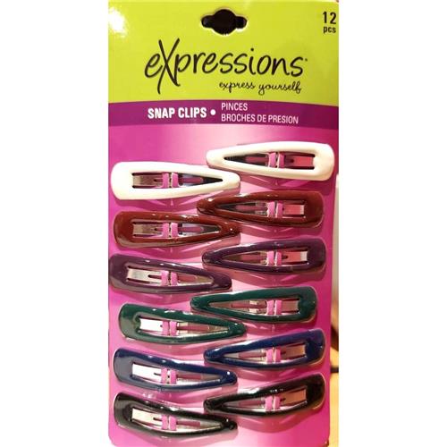 Expressions 12Pc Epoxy Snap Clips