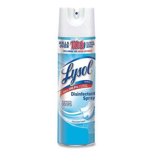 Lysol Disinfectant Spray, Crisp Linen, 19-Ounce Bottle