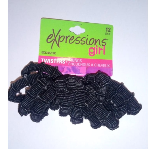 EXPRESSIONS GIRL 12 PIECE TWISTERS BLACK