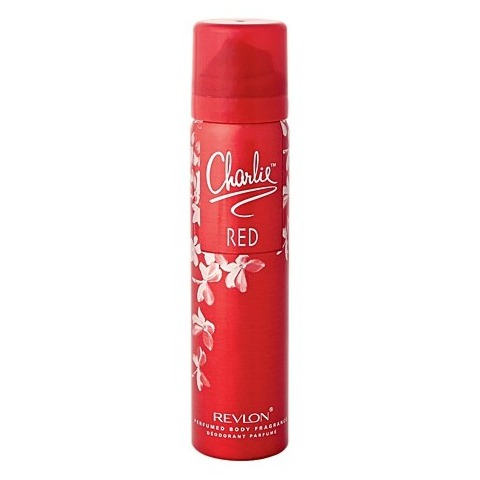 Charlie Red Body Fragrance Scent of Rose Petal 75 mL.