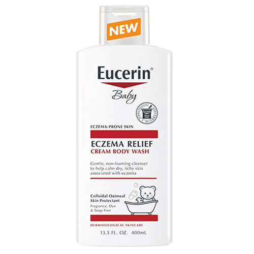 Eucerin Baby Eczema Relief Cream Body Wash, Gentle Cleanser for Eczema-prone Skin - 13.5 Fl. Oz.