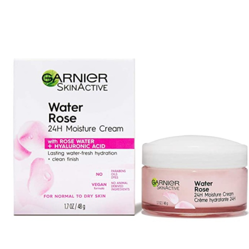 Garnier SkinActive  24H Moisture Cream with Rose Water and Hyaluronic Acid, Face Moisturize