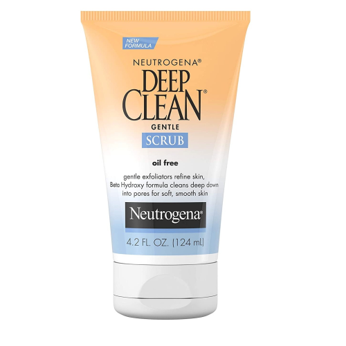 Neutrogena Deep Clean Gentle Daily Facial Scrub, Oil-Free Cleanser, 4.2 fl. Oz