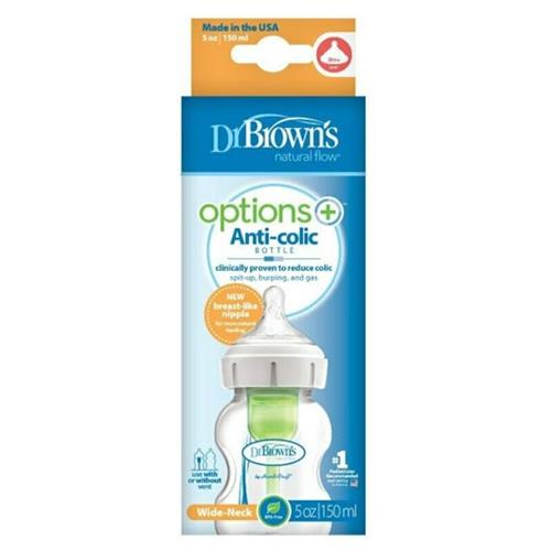 Dr Brown's Options+ Anti Colic Wide Neck Bottle 150ml
