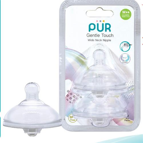 Pur Gentle Touch Wide Neck Nipple 3-6 Months