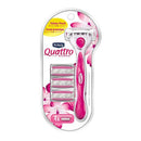 Schick Quattro 4 For Women Sensitive Aloe Shaver With Free Refills