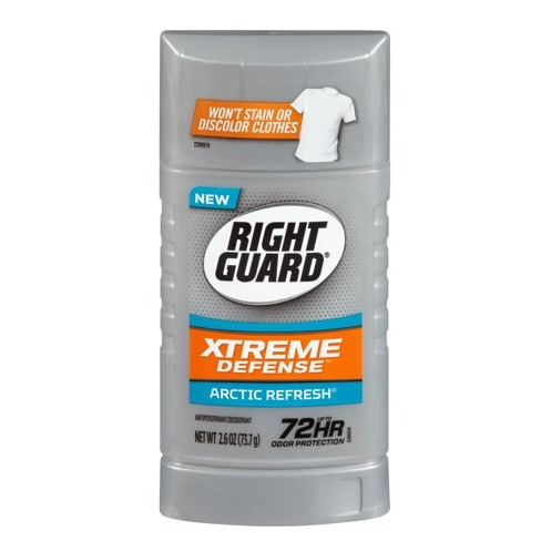 Right Guard Xtreme Antiperspirant Deodorant Invisible Solid Stick, Arctic 2.6oz