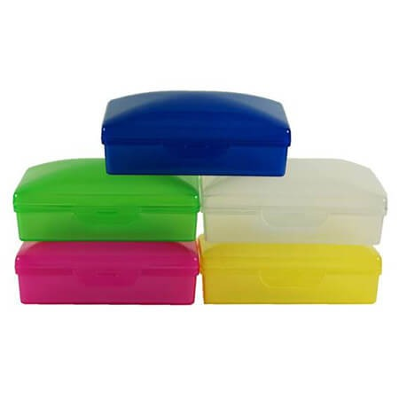 PLASTIC SOAP DISH ASSORTED COLORS