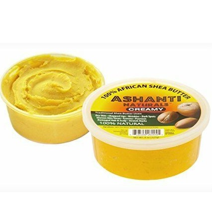 Ashanti Naturals Creamy 100% Natural African Yellow Shea Butter 8oz