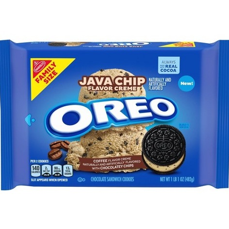 Oreo Java Chip Cookies Coffee Creme - Family Size