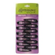 Expressions 12 Pack Black Epoxy Snap Clip