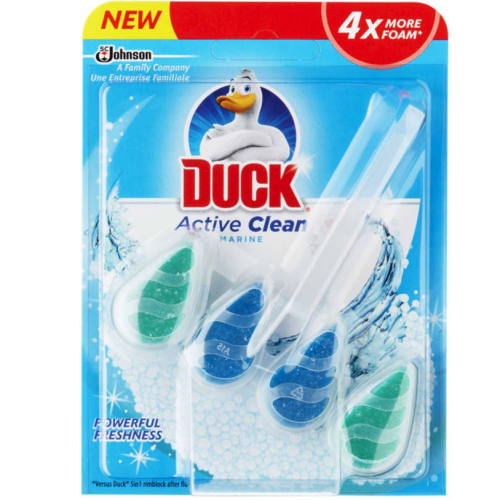 Duck Active Clean Toilet Rim Block Marine