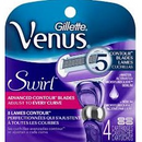 Gillette Venus Extra Smooth Swirl Women's Razor Blade Refills - 4 Count