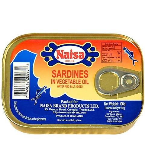 Naisa Sardines In Vegetable Oil 106g