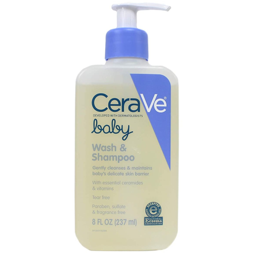 CeraVe Baby Wash and Shampoo, 8 oz