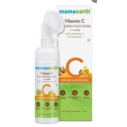 Mamaearth Vitamin C Foaming Face Wash With Vitamin C & Turmeric, 150 ml