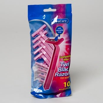 Xtra Twin Blade Shavers With Lubricating Strips 10'S