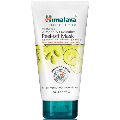 Himalaya Almond & Cucumber Peel Off Mask for Purifying & Deep Cleaning, to Hydrate & Rejuvenate Tired Skin, 5.07 oz