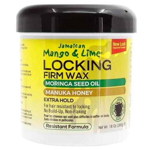 Jamaican Mango & Lime Locking Firm Hair Wax With Manuka Honey & Moringa Seed Oil, 16 Ounce