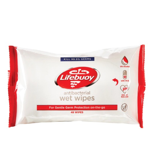 LIFEBUOY ANTI BACT WIPES 48CT