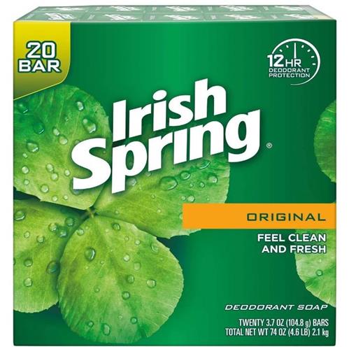 Irish Spring Deodorant Soap Original Scent - 20 ct