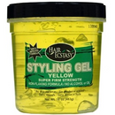HAIR ECSTASY STYLING GEL 16OZ YELLOW SUPER FIRM STRENGTH