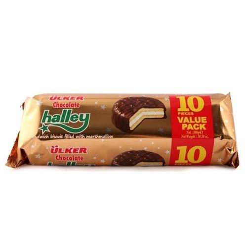 Ulker Halley - Chocolate Covered Marshmallow Sandwiches - 240g