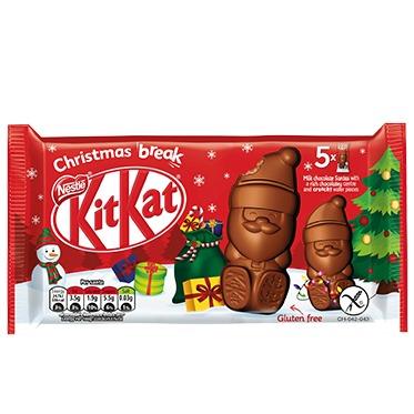 KitKat Santa Milk Chocolate Bar 5Pcs x 29g