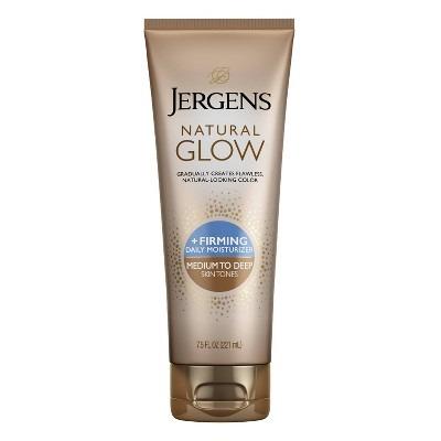 Jergens Natural Glow Firming Daily Moisturizer, Self Tanner Body Lotion 7.5 fl oz