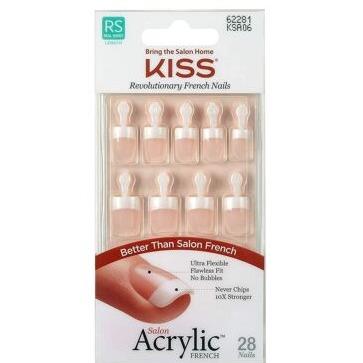 Kiss Salon Acrylic French Nails - Short