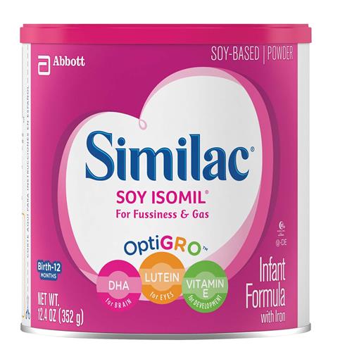 Similac Isomil Lactose-Free Powder Baby Formula, 12.4 oz - 0-12 Months