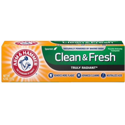 Arm & Hammer Truly Radiant, Clean & Fresh Toothpaste, Spearmint 121g