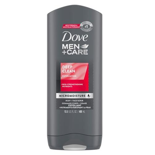 Dove Men + Care Deep Clean Exfoliating Body and Face Scrub 13.5fl oz