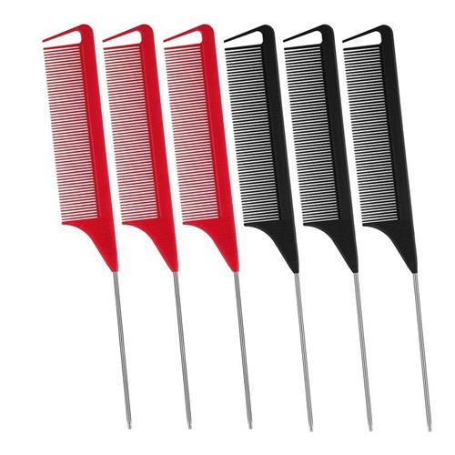 Lqqks Single Multi-Comb Metal Pin Tail Comb With Styling Gap