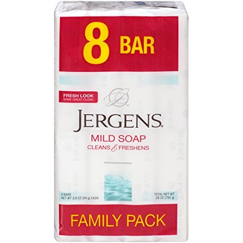 Jergens Mild Soap Bars Family Pack - 8 CT