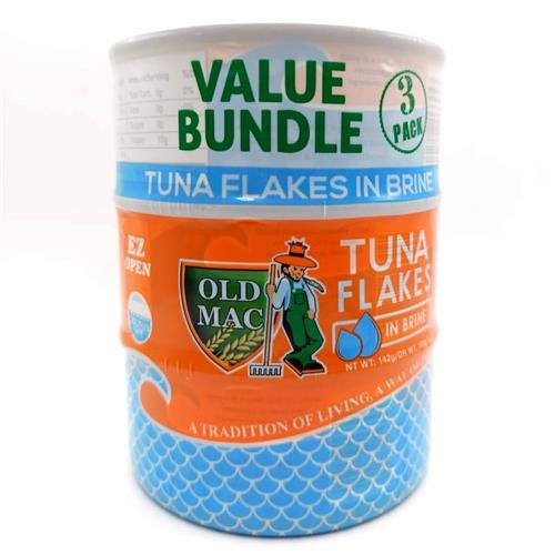 Old Mac Value Bundle Tuna Flakes In Brine - 3 Pack