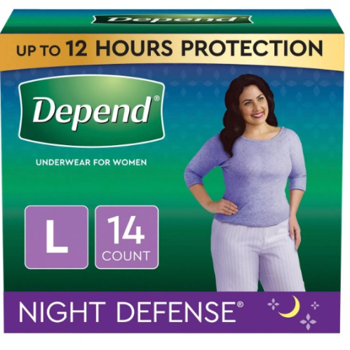 Depend Night Defense Incontinence Underwear for Women