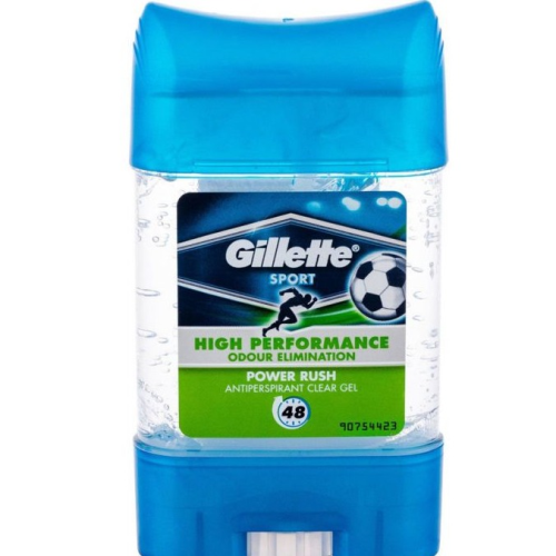 Gillette Antiperspirant Clear Gel Odour Elimination Power Rush
